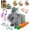 Gray, variant on Meottam My Realistic Bunny Toy with Carrot, Easter Interactive Plush Rabbit Toy, Twitches & Wiggles Ears, Electric Rabbit Toys with Sounds and Movements for Kids (Gray)