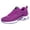 Purple, variant on Walking Shoes for Men Women Non Slip Lace up Lightweight Casual Sneakers Athletic Cushioned Fashion Slip on Work Shoes Pink Size 8