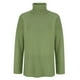 thumbnail image 5 of Suéter de cuello alto para mujer, otoño invierno, color sólido, tejido dividido, cuello alto, suelto, manga larga, poliéster, 5 of 6