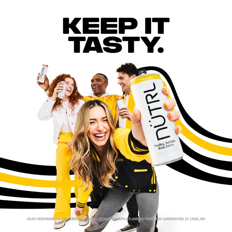NUTRL Pineapple 4 pack 12 fl oz Aluminum Cans 4.5% ABV - Walmart.com