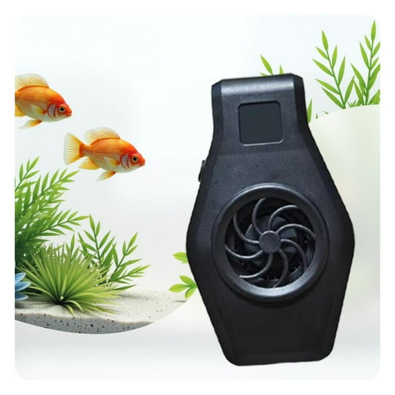balikha Aquarium Tank Cooling Fan Portable USB Powered Waterproof Accessories Aquarium for Hamsters Saltwater black