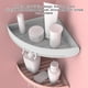 thumbnail image 4 of Bewildely Estante organizador de cocina para baño, estante de ducha de esquina negra, estantes de pared, soporte para champú, estante de esquina para Juegos de accesorios de baño Gris Bewildely HA004929-04B, 4 of 6