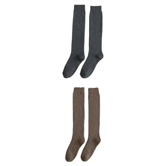4x Breathable Mens Knee High Long Socks Thermal Thick Cotton for Unisex Male