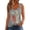 Light Gray, variant on Women's 250th Anniversary USA Flag Tank Top, Vintage Print with Ring Detail Casual Sleeveless Patriotic Top