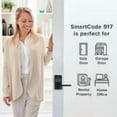 thumbnail image 4 of 917 SmartCode Contemporary Electronic Residential Lever featuring SmartKey Security in Matte Black, 4 of 4