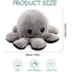 thumbnail image 2 of Pulpo de peluche reversible, juguete de peluche de estado de ánimo reversible, lindos juguetes de peluche de pulpo reversible, muñeca de peluche de pulpo reversible suave, juguetes creativos para niños amigos familia (colorido) Rojo Verde, 2 of 5
