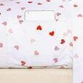 thumbnail image 3 of Elegant Comfort Bed Sheets Heart Pattern - 1500 Series Hotel Quality Microfiber Softness Wrinkle and Fade Resistant (4-Piece) Bedding Set, Twin/Twin XL, Valentina, 3 of 7