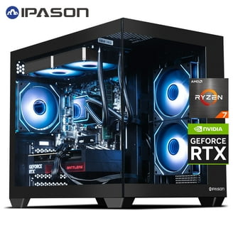 IPASON Gaming Desktop PC,AMD Ryzen5 9600X,Geforce RTX 5060,32GB