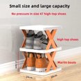 thumbnail image 4 of Tignapoo Organiseur de Chaussures Réglable à 6 Niveaux - Orange Vif, Étagère à Chaussures Gain de Place pour Rangement à Domicile, Matériau PP Robuste, Convient à la Plupart des Chaussures et Petits Objets, 4 of 6