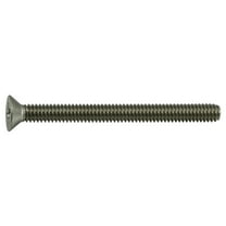 #12-24 x 2-1/2" 18-8 Stainless Phillips Flat Head Machine Screws (10 pcs.)