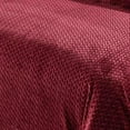 thumbnail image 3 of Plazatex Reversible And Comfortable Braided Oversized Sherpa Blanket - Queen 90x90", Burgundy, 3 of 4