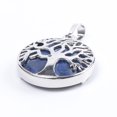 thumbnail image 1 of Natural Round Gem Stone Kabbalah Tree of Life Necklaces Pendants, 1 of 6