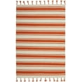 thumbnail image 2 of Nourison Solano Striped Ivory/Orange 4' x 6'6" Area Rug, (4x7), 2 of 6