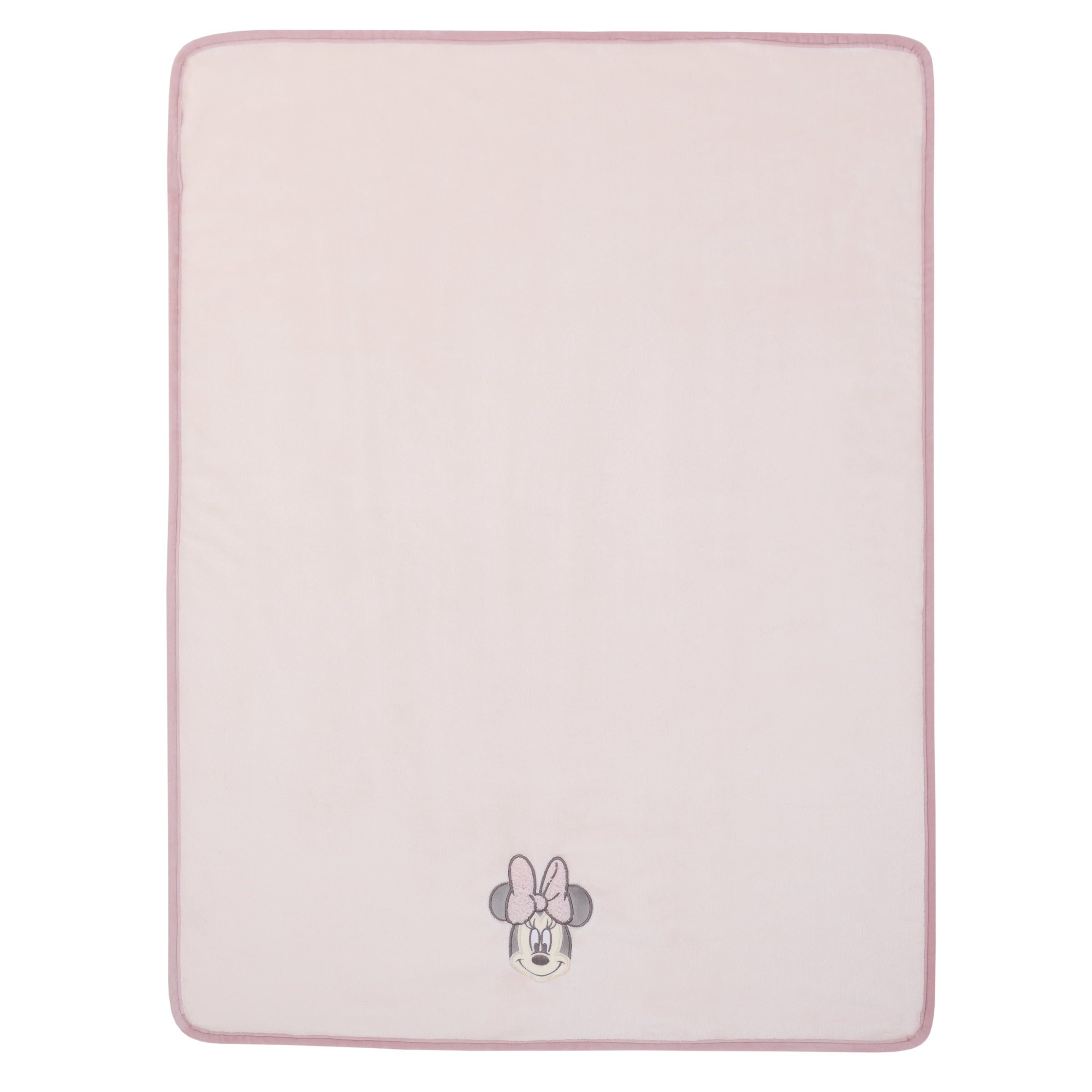 Minnie Mouse Appliqued Baby Blanket, Pink, Infant Girl