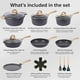 thumbnail image 2 of Juego de utensilios de cocina JEETEE, antiadherentes, de inducción, 19 piezas con utensilios, 2 of 7