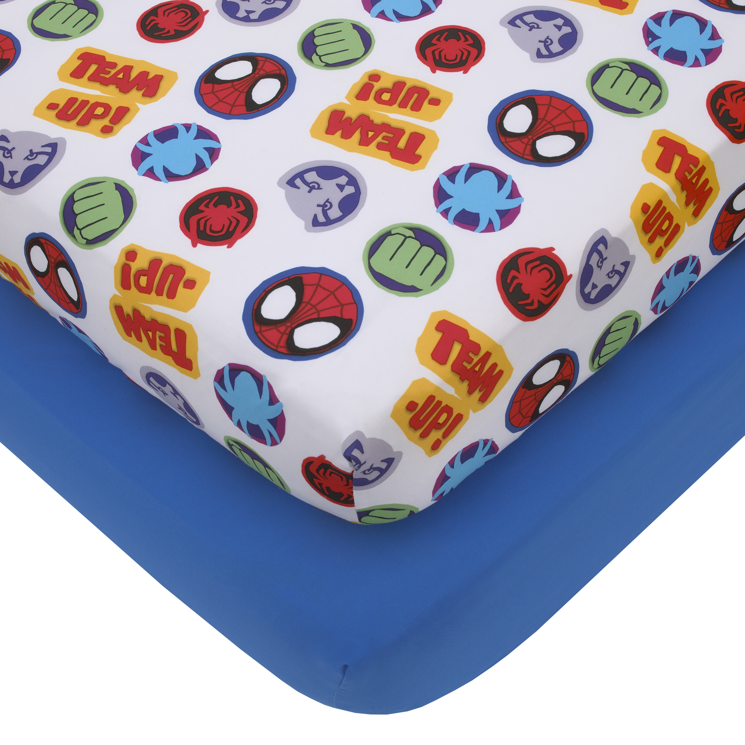 Marvel Spidey Let's Swing 2-Piece Toddler Fitted Sheet Set