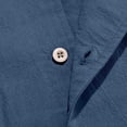 thumbnail image 5 of Tawop Mens T Shirts Cotton Casual Round Neck Solid Color Pullover Fitness Sports Short Sleeve T Shirt Blue, 5 of 9
