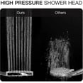 thumbnail image 3 of High Pressure Shower Head With Handheld, Modern Square Handheld Shower Head, Detachable Shower Head With Hose, Shower Accessories, Chrome, 3 of 5