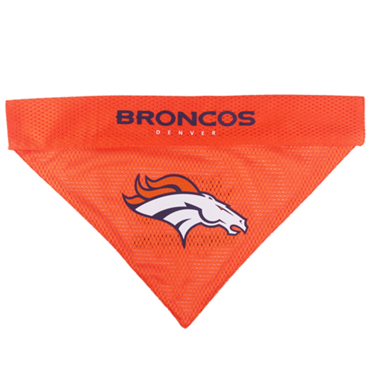 Pets First Nfl Denver Broncos Reversible Bandana -Home & Away Mesh & Premium Embroidery For Dogs & Cats