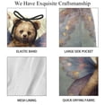 thumbnail image 4 of luoweisi Men's Beach Shorts Quick Dry Swim Trunks with Mesh Lining Butterfly and Bear 2XL, 4 of 5