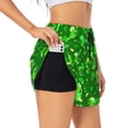 thumbnail image 2 of Bixox Women's St Patrick's Day2 pattern 2 in 1 Running Shorts - Lightweight Athletic Workout Gym Yoga Shorts Liner with Pockets -, 2 of 7