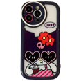 thumbnail image 1 of Sanrio-funda de teléfono My Melody Cinnamoroll para iPhone 13 Pro Max, 14, 12, 11, dibujos animados, transparente, borde suave, TPU + HQ, cubierta acrílica Fivean unisex, 1 of 2