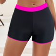 thumbnail image 2 of GEWSEY Womens Swim Shorts Solid Tankini Bottoms Swimsuit Bottoms Hot Pink, L, 2 of 7