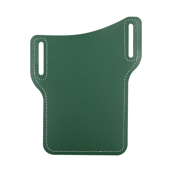 Leather Phone Pouch Anti Fall, Usupdd Universal Waist Mobile Phone Bag for Outdoor, Belt Clip Anti Drop Cell Phone Holster Case for Running Cycling Travel, Green