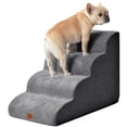 thumbnail image 1 of Rampa curva EHEYCIGA para perros, para camas altas, 50 cm, 4 peldaños, 1 of 8