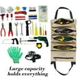 thumbnail image 3 of Multifunctional portable tool bag with 5 zippered compartments, durable and lightweight storage organizer for automotive, electrical, outdoor, camping and DIY tools, 3 of 7