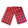 thumbnail image 5 of Tnobhg Christmas Table Runner Red Black Plaid Print Seasonal Rectangle Xmas Theme Dining Table Cloth Cover Kitchen Supplies, 5 of 8