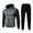 #02,Gray, variant on Winter Coats for Men Pocket Sweatshirt Top Pants Sets Sports Suit Tracksuit