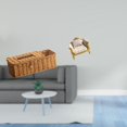 thumbnail image 2 of Caja de servilletas para guardar control remoto y pañuelos con sofá de madera en miniatura, modelo de artesanía, muebles de simulación, juguete para c, 2 of 8
