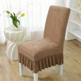 thumbnail image 4 of Neoyler Universal Stretchable Non-Slip Chair Cover with Skirt Ash Proof Design for Dining Room and Living Room Suit Chair Back Height 17.71-21.65in and Seat 15.35-17.71in, 4 of 6