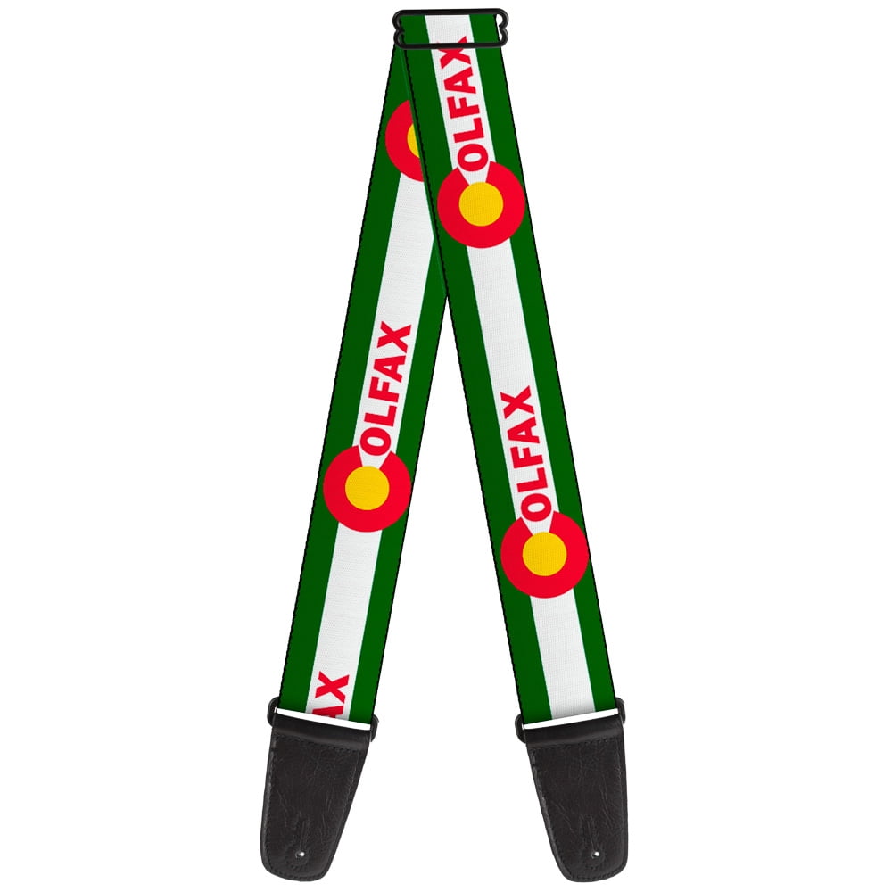 Buckle-Down Guitar Strap, Colfax Green Stripe, 2 Inches Wide