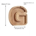 thumbnail image 2 of SDNall Personalized Wooden Name Money Box Wooden Deposit Box Twenty Six English Letters, 2 of 9