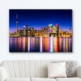 thumbnail image 2 of wall26 Canvas Print Wall Art Singapore Skyline City Night View Architecture Cityscape Photography Realism Rustic Scenic Landscape Modern Colorful for Living Room, Bedroom, Office - 32"x48", 2 of 5