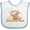 White and Blue, variant on Inktastic I Love My Nana and Papa Cute Dogs Boys or Girls Baby Bib