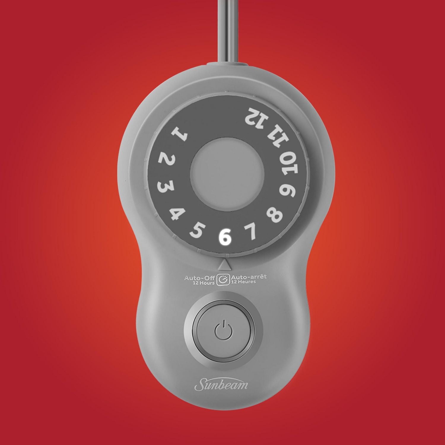 Couverture chauffante Sunbeam en polaire pour pour lits jumeaux, lits à deux places/grands lits et très grands lits, 12 réglages de chaleur, chauffage rapide