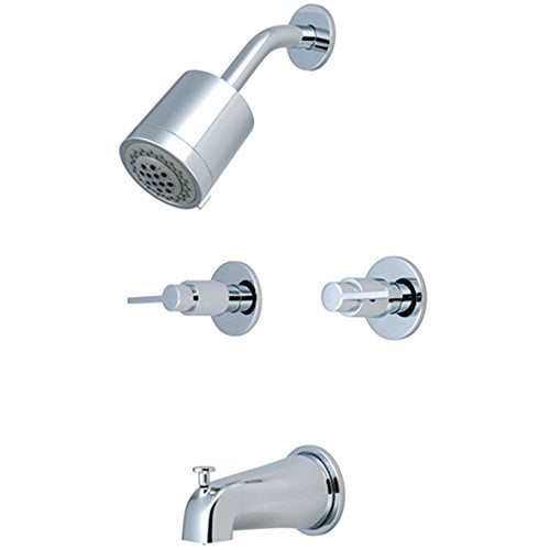 Kingston Brass NuvoFusion KBX8141NDL Two Handle Tub & Shower Faucet