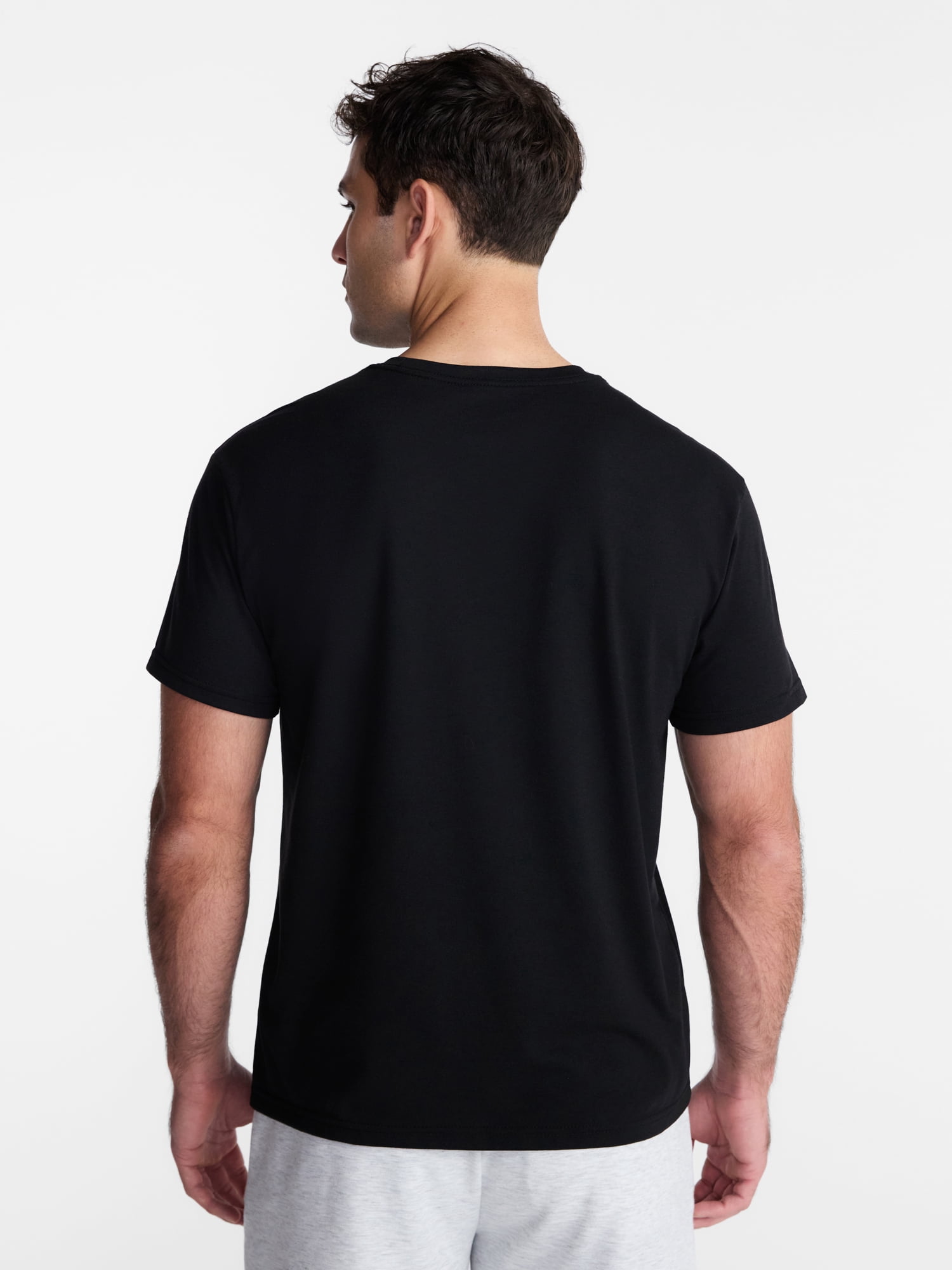 Athletic Works Men's and Big Men's Tri Blend Pocket Tee, Sizes XS-4XLT