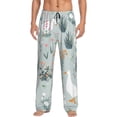 thumbnail image 1 of Balery Goose and Doodle Flowers Pantalones de pijama para hombre, pijama ultraligero, pantalón de descanso-Small, 1 of 6