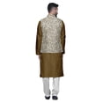 thumbnail image 3 of Atasi Indian Traditional Kurta Churidar Pajama Set With Nehru Jacket For Men, 3 of 3