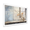 thumbnail image 2 of Designart "Winter Charm of Cottage Window II" Farm Framed Wall Art Decor - Country Beige Farm Windows Entryway Framed Wall Art, 2 of 6