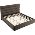 thumbnail image 6 of Meridian Furniture Adam Brown Boucle Fabric King Bed, 6 of 10