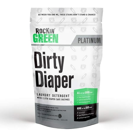 Rockin' Green Platinum Series Dirty Diaper Laundry Detergent Powder - For Cloth Diapers -