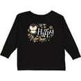 thumbnail image 3 of Inktastic Happy New Year with Cute Penguin Boys or Girls Long Sleeve Toddler T-Shirt, 3 of 5