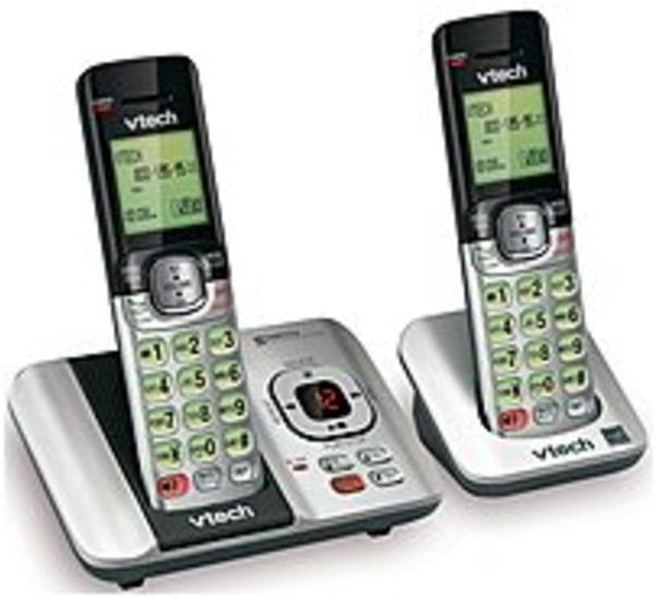 VTech CS5129-2 Dect 6.0 Cordless Answering System Caller ID 2 Handsets Black™ 