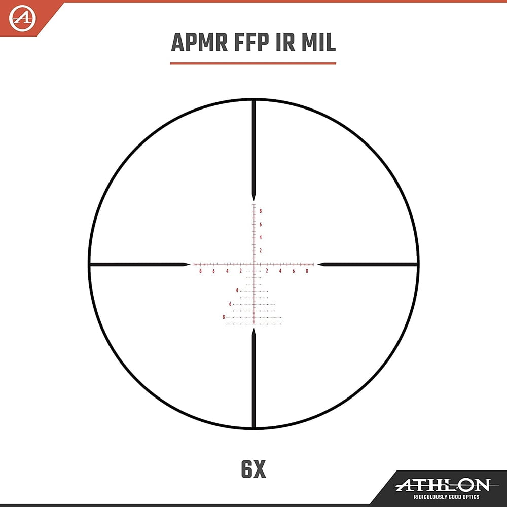 Athlon Optics Argos BTR GEN2 6-24X50 First Focal Plane Riflescopes APMR FFP IR MIL