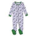 thumbnail image 6 of Leveret Kids Footed Cotton Pajama Pink Horse 4 Year, 6 of 9